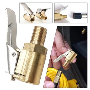 Auto Auto Messing 6mm/8mm Reifen Rad Reifen Air Chuck Inflator Pumpe Ventil Clip Clamp Stecker Adapter zubehör
