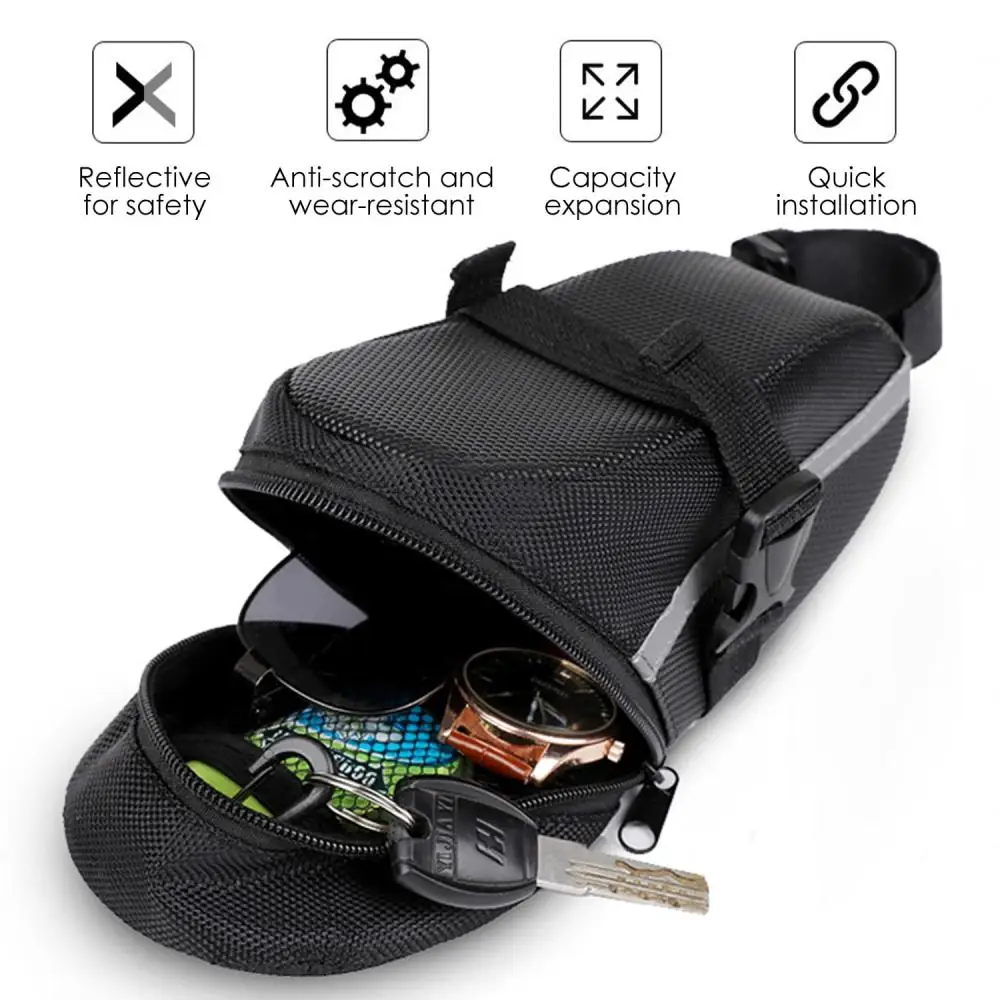 Universelle Fahrrad-Satteltasche Wasserdichte Fahrrad-Hecktasche – Bild 2