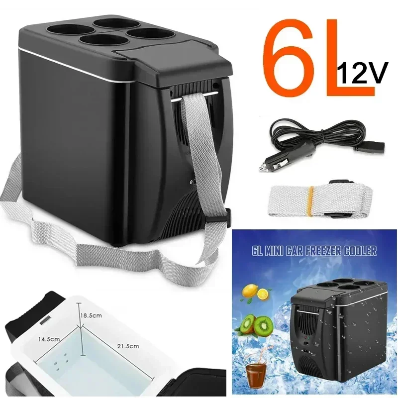 Auto-Innenzubehör, Zubehör, 12 V, 6 Liter, Auto-Minikühlschrank – Bild 4