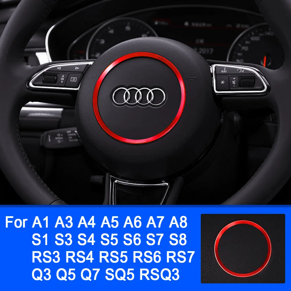 Audi a1 a3 a4 a5 a6 a7a8 q3 q5 q7 sq5 s1 s3 s4 s5 s6 s7 s8 rs3 rs5 rs6 auto lenkrad dekoration ring
