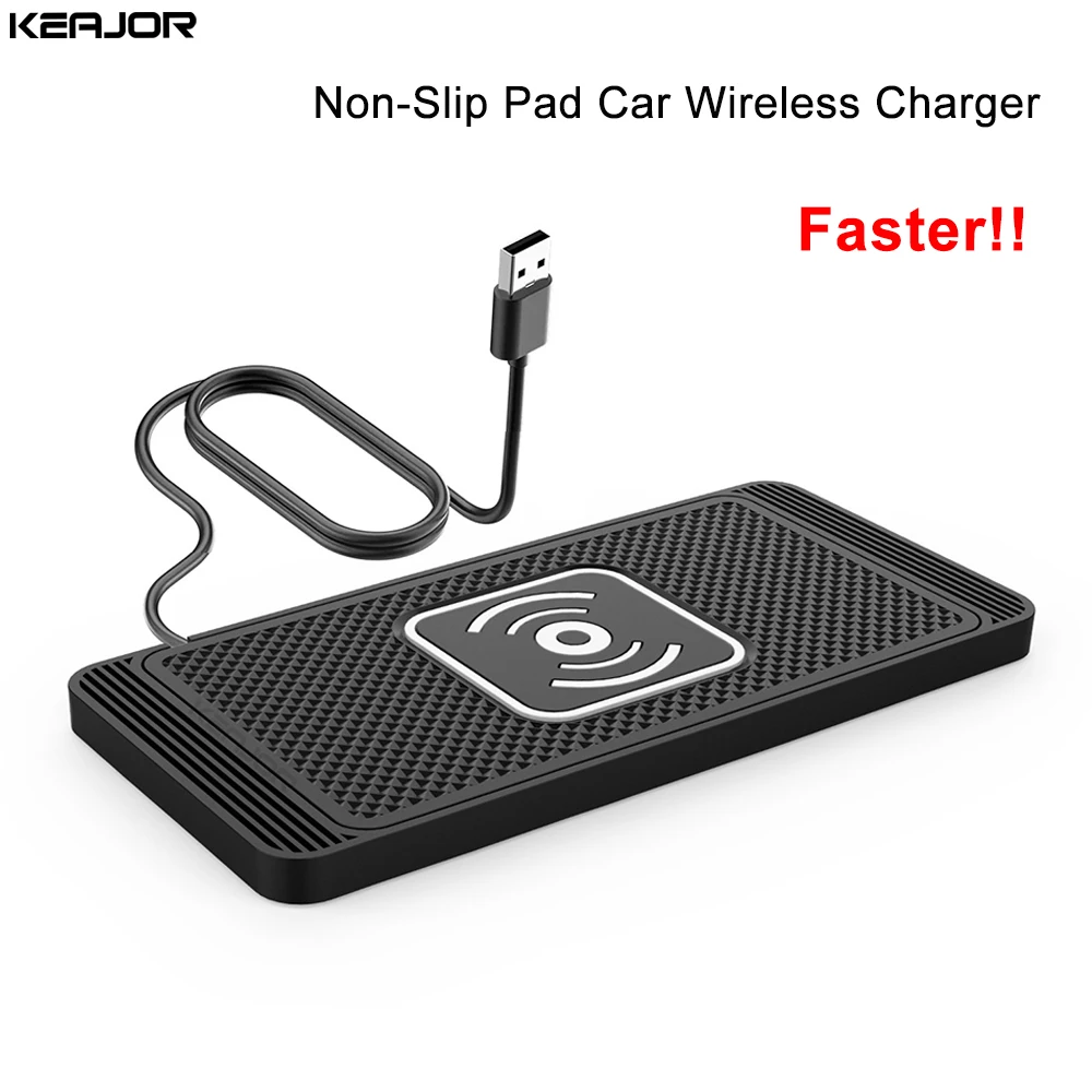 Auto Drahtlose Ladegerät Silikon Rutschfeste Pad für iPhone 15 14 13 12 Samsung S24 S23 Xiaomi Auto Telefon