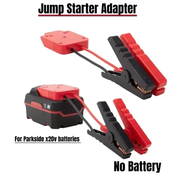 Starthilfe-Adapter für Parkside X20V Batterien, Autobatterie-Überbrückungskabel (ohne Batterie)