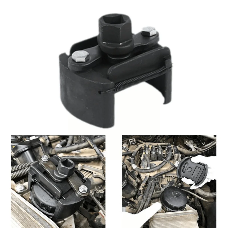 Universeller verstellbarer Ölfilterschlüssel mit zwei Backen, 60-80 mm – Bild 2