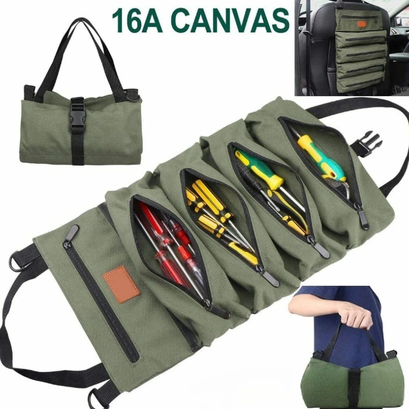 Robuste, aufrollbare Werkzeugtasche - Multi-Tool-Organizer aus – Bild 2