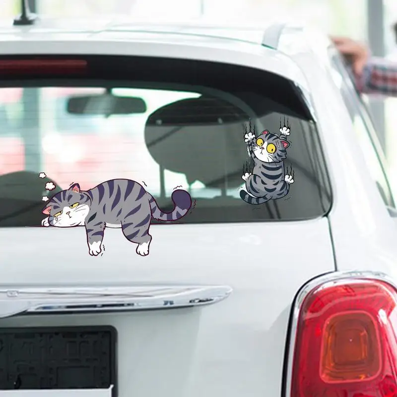 Lustige Auto Aufkleber Katze Klettern Haustier Tier Styling Aufkleber – Bild 4