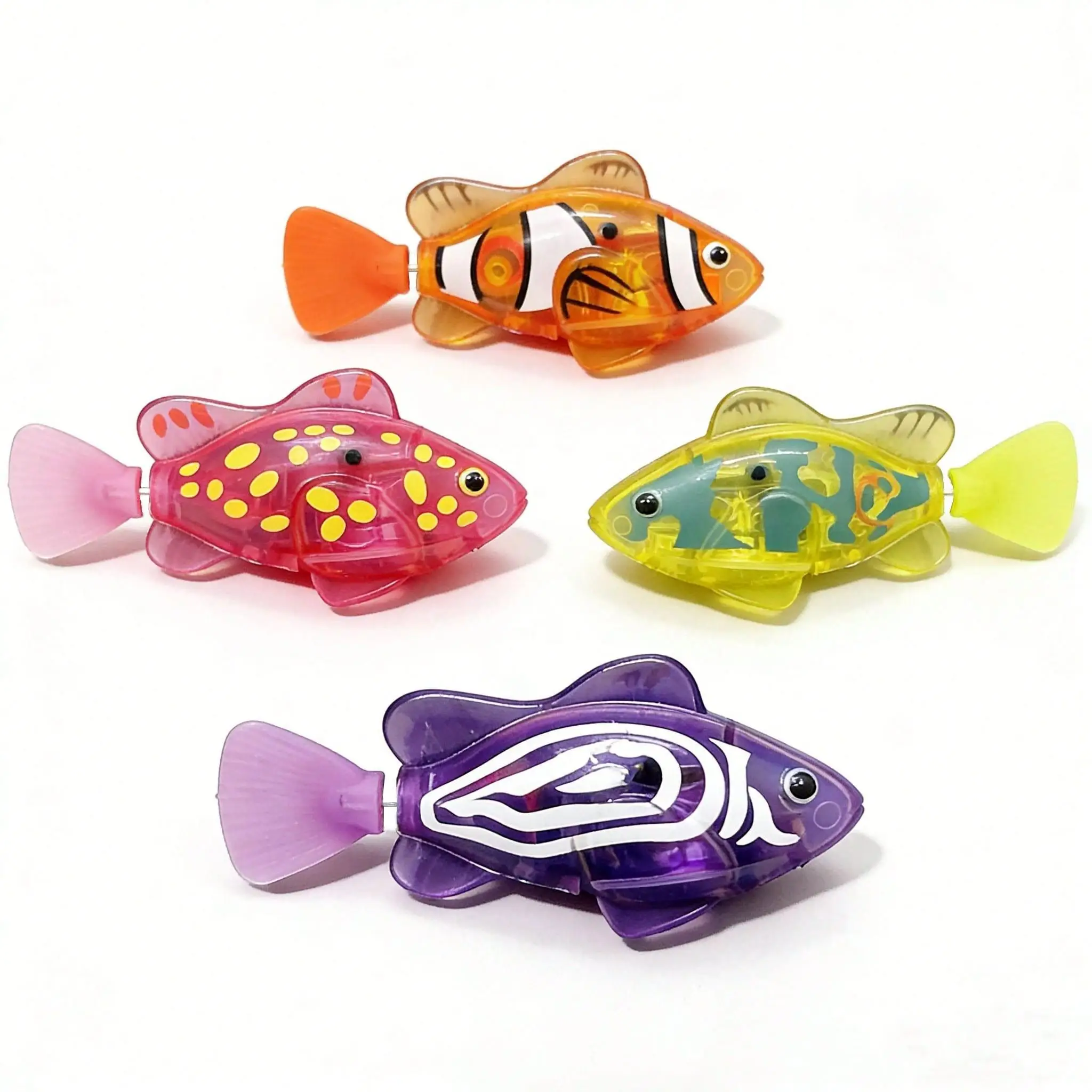 Roboter-Fisch-Spielzeug mit LED-Beleuchtung, Wasseraktivierte – Bild 4
