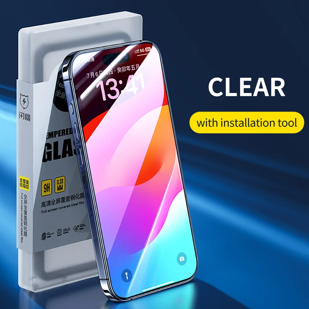 SmartDevil Vollflächiger Displayschutz aus gehärtetem Glas für iPhone 18 Pro Max 17ProMax 16Pro