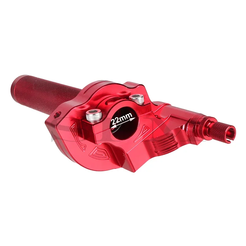 Universelle 22mm cnc aluminium gaspedal dreh griffe lenker kabel – Bild 5