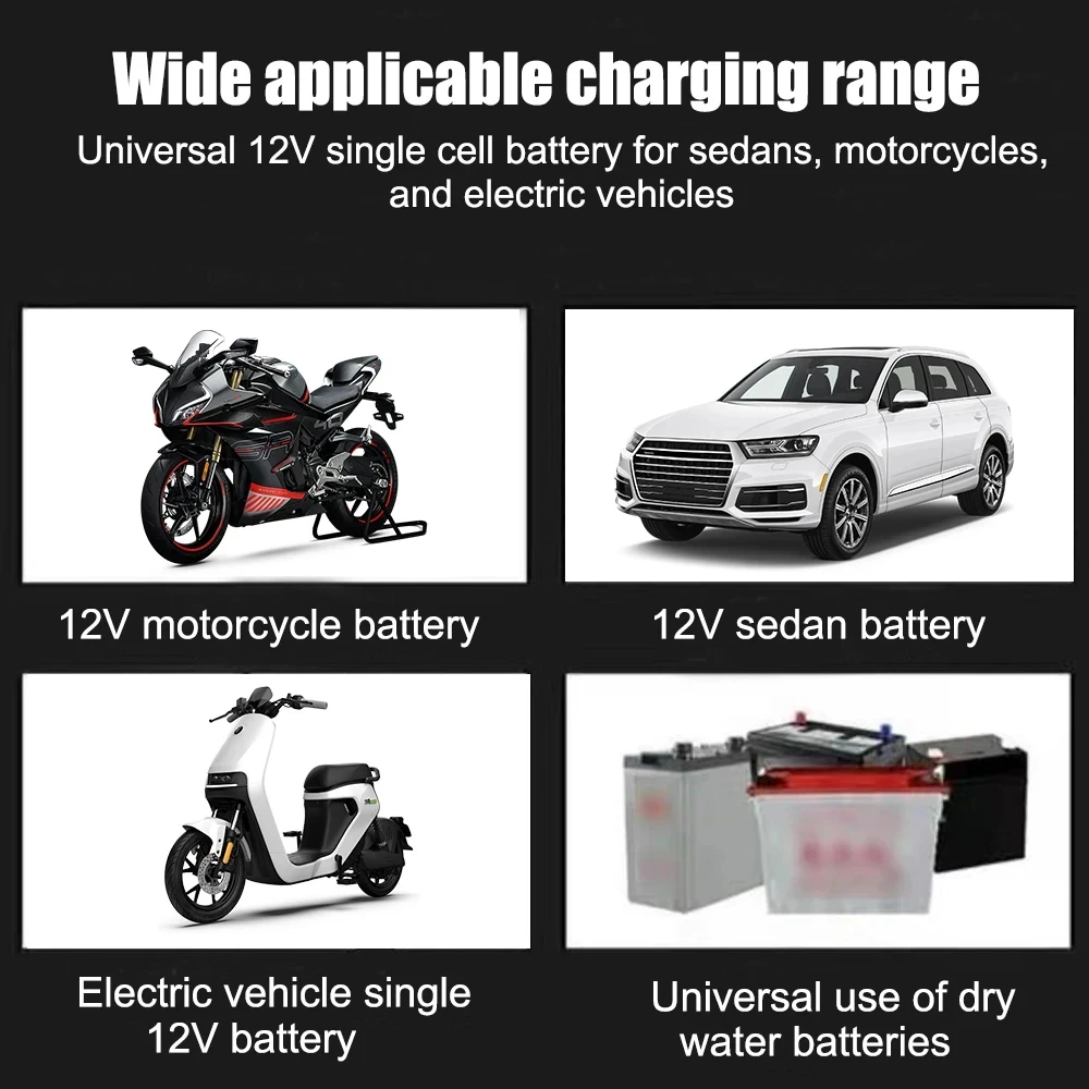 Autobatterie-Ladegerät 12V 2A 220V Power Puls Reparatur-Ladegerät – Bild 5