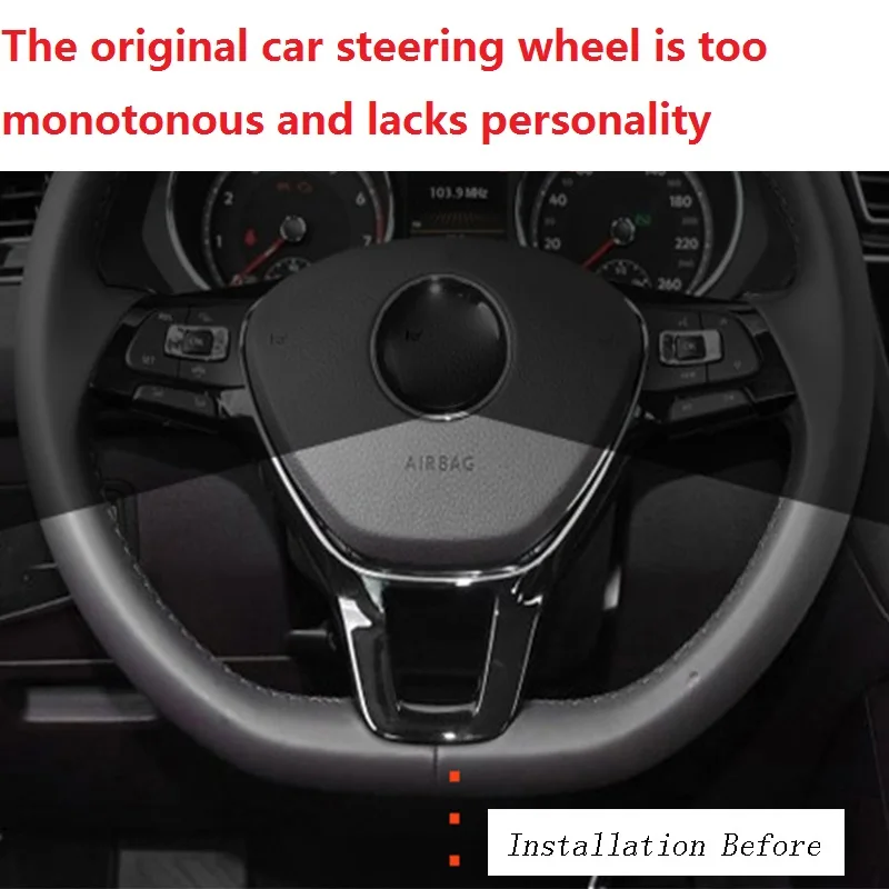 Auto Styling Lenkrad Abdeckungen Aufkleber Zubehör Für Volkswagen GOLF – Bild 3