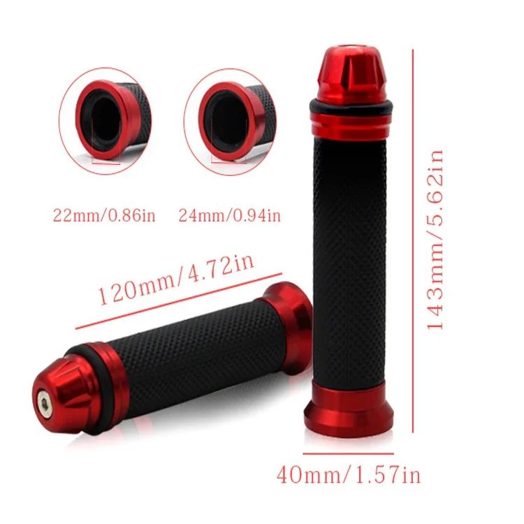 7/8 Zoll 22mm Motorradgriffe Handgriffe Lenker für Aprilia Victory – Bild 2