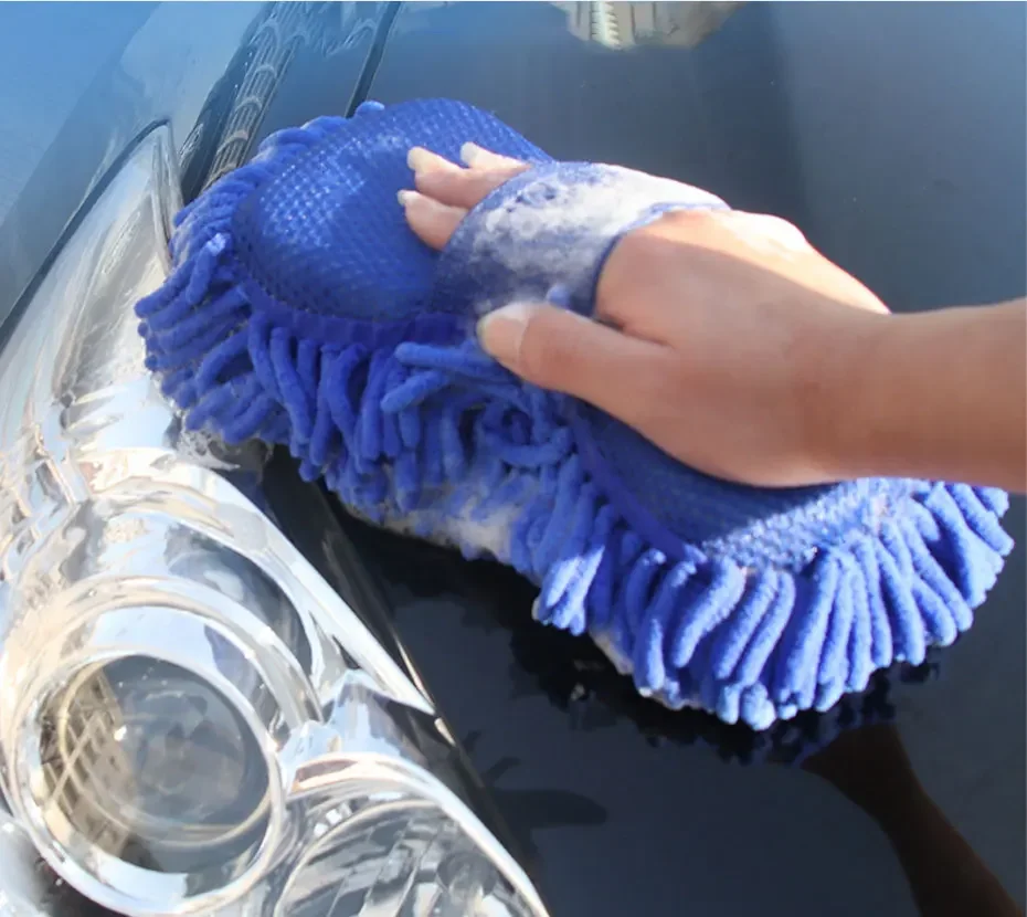 Auto Waschen Schwamm Pinsel Weiche Chenille Mikrofaser Waschen Pinsel – Bild 3