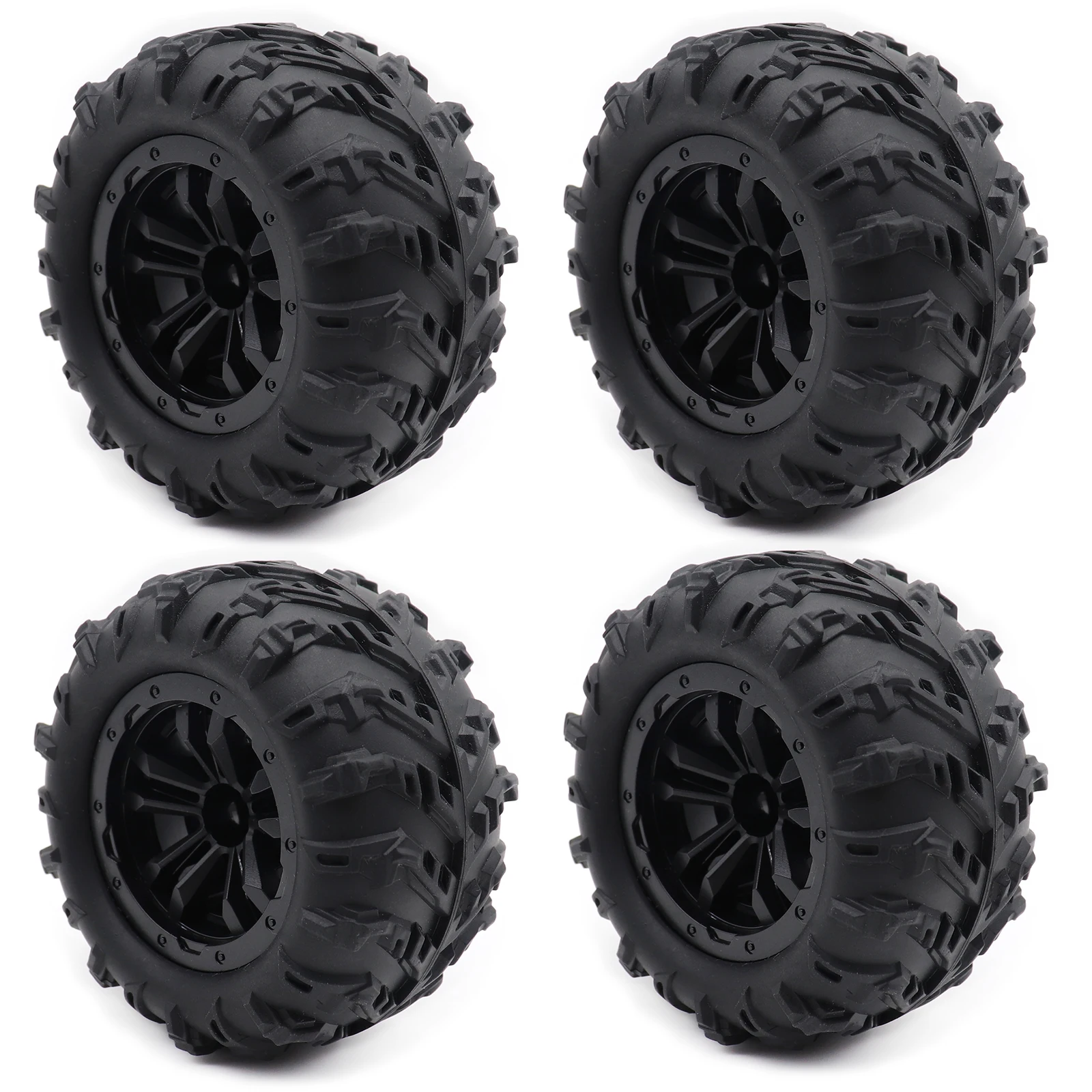 12mm Hex Skidproof Gummi Reifen 6034 für SCY 16101 PRO 16102 PRO Upgrade 1/16 RC Monster Truck rad (4 Stück)