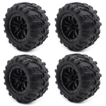 12mm Hex Skidproof Gummi Reifen 6034 für SCY 16101 PRO 16102 PRO Upgrade 1/16 RC Monster Truck rad (4 Stück)