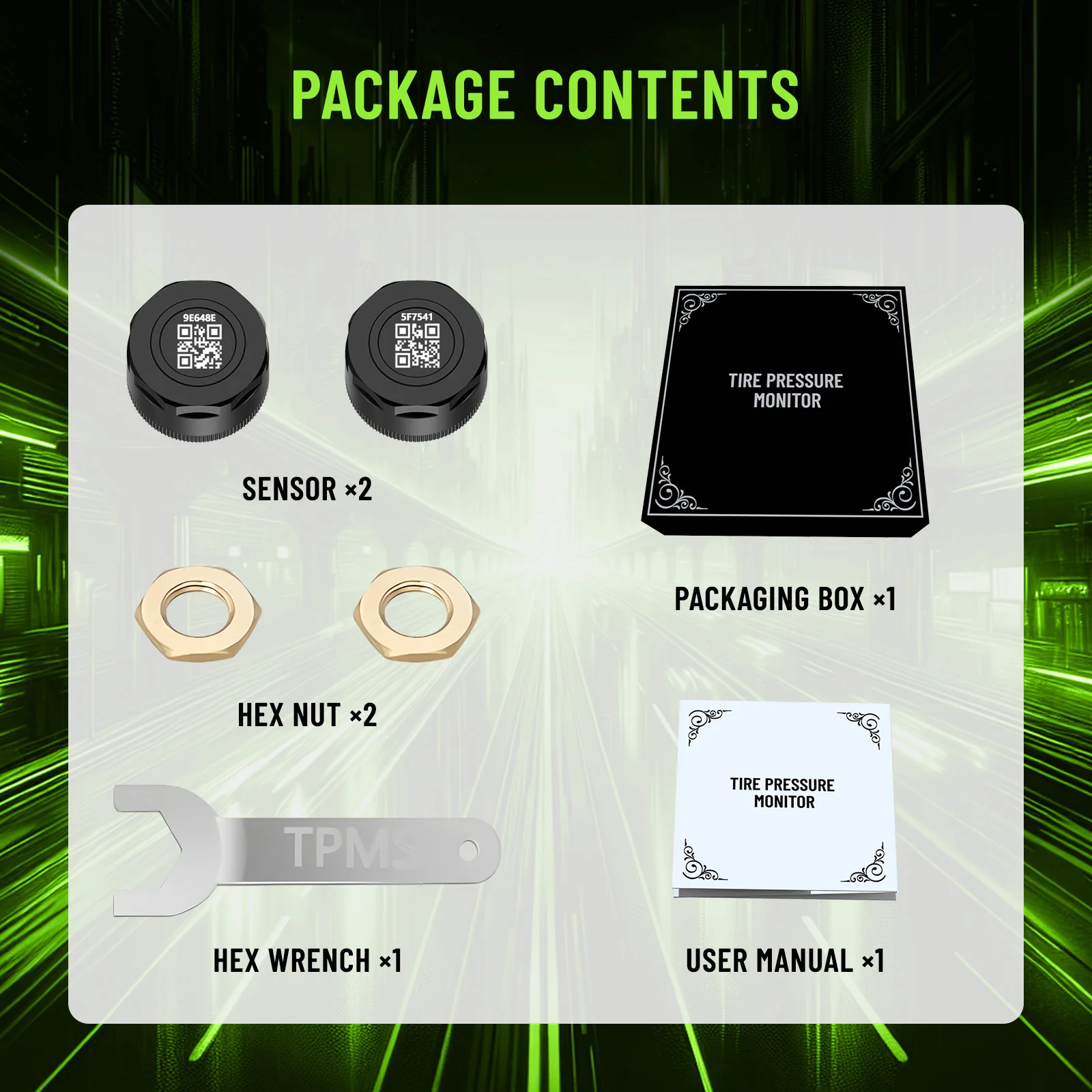 Motorrad TPMS 2 Sensoren Bluetooth 5.0 Reifendruckkontrollsystem Pit – Bild 6