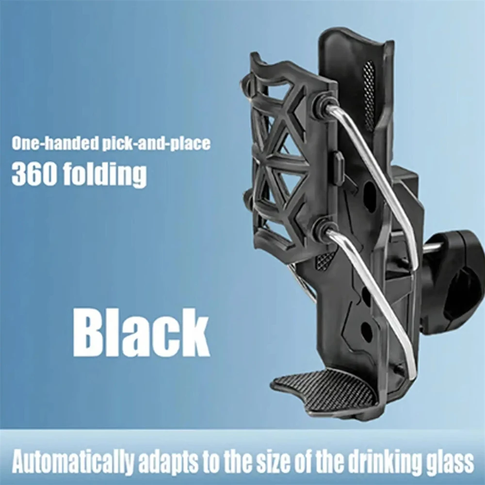 Verstellbarer Motorrad-Fahrrad-Getränkehalter, Lenker-Wasserflaschenhalterung für 32-77 mm, für Harley, Honda