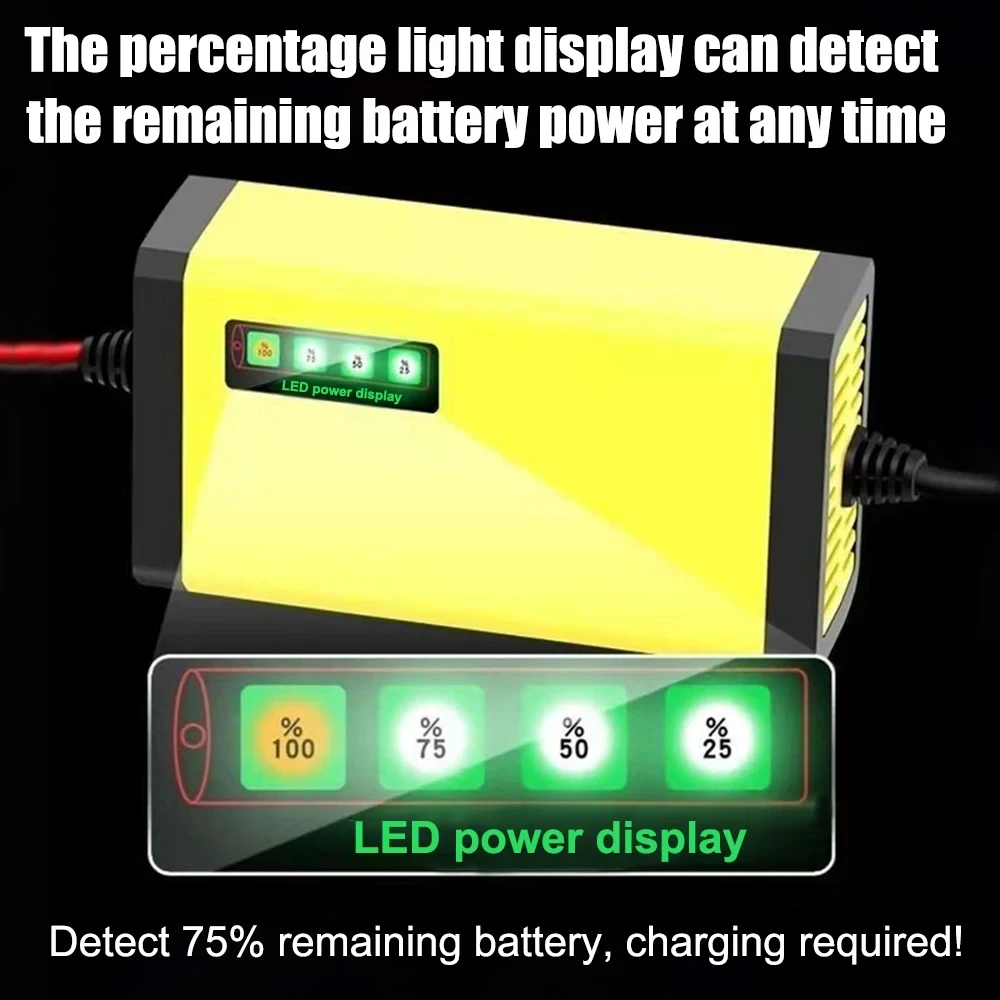 Autobatterie-Ladegerät 12V 2A 220V Power Puls Reparatur-Ladegerät – Bild 2