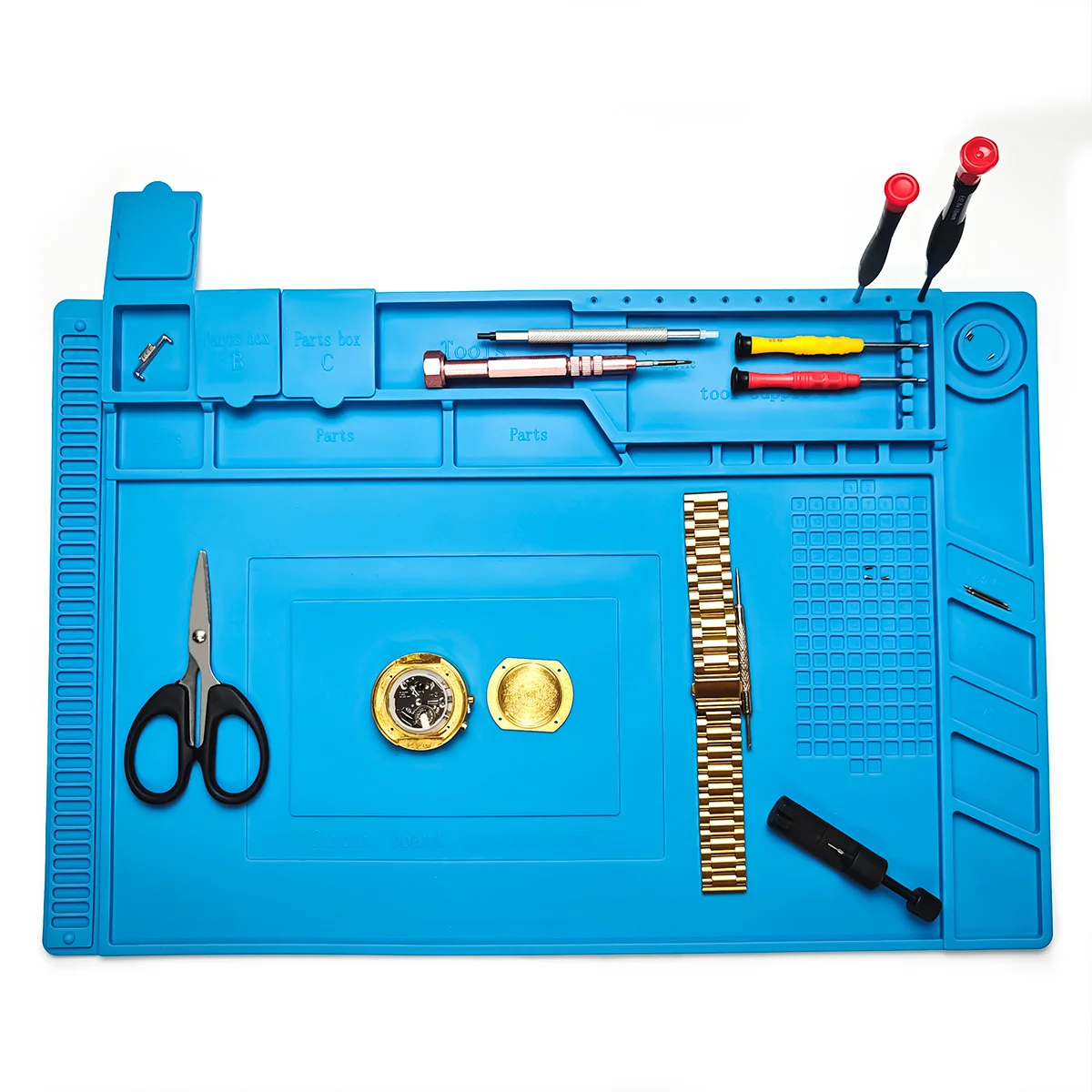 Digitale Geräte-Reparatur Silikon-Arbeitsmatte Handy-Reparatur Wärmeisolierungsmatte Uhren-Reparatur
