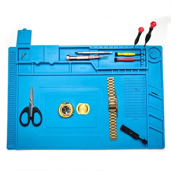 Digitale Geräte-Reparatur Silikon-Arbeitsmatte Handy-Reparatur Wärmeisolierungsmatte Uhren-Reparatur