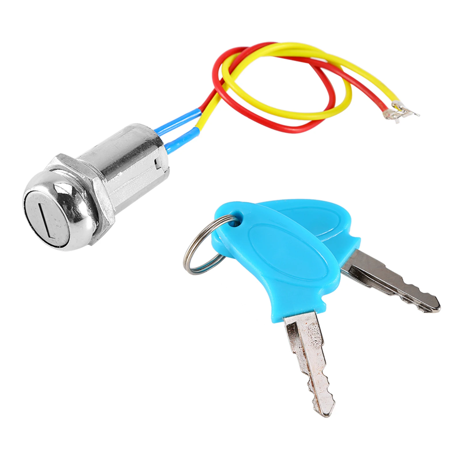 2-Draht-Schlüssel-Zündschalter, Schließtasten, Schloss für Elektroroller, ATV, Moped, Kart, Zündschalter