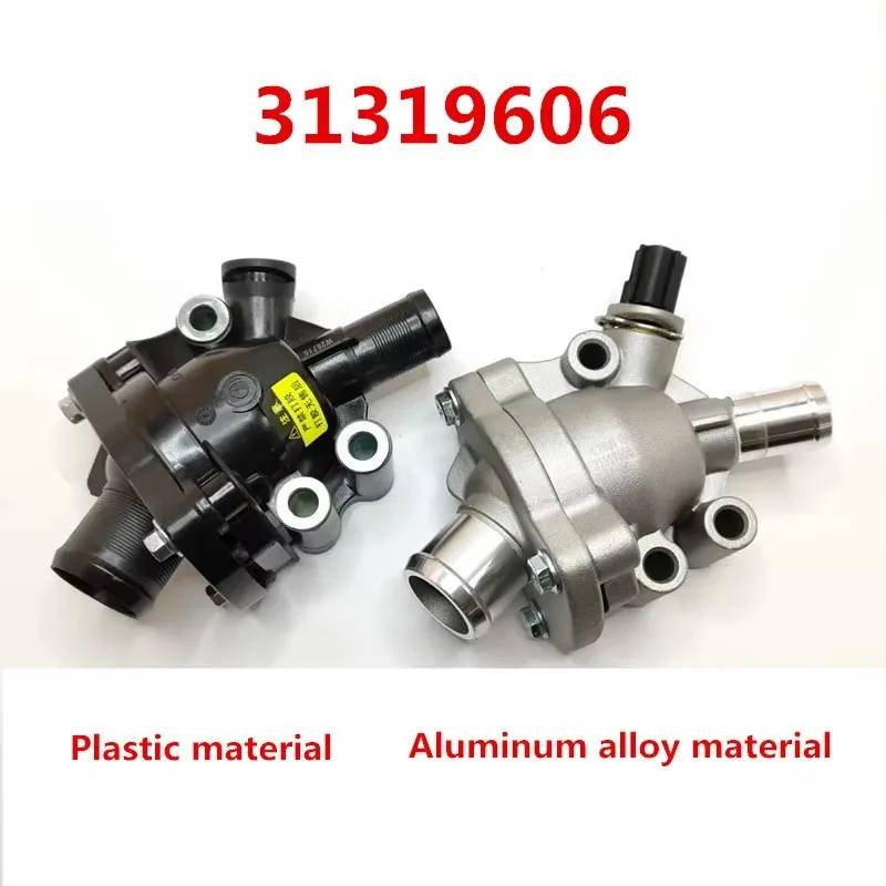 31319606 Motorkühlmittelthermostat, manueller Kühler, oberer unterer Schlauch, Thermostat, Ausgleichsbehälter