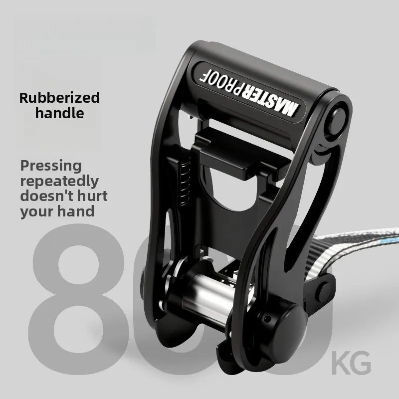 Ratschen-Spanngurt, robuster Befestigungsgurt für Auto, Motorrad, LKW – Bild 4