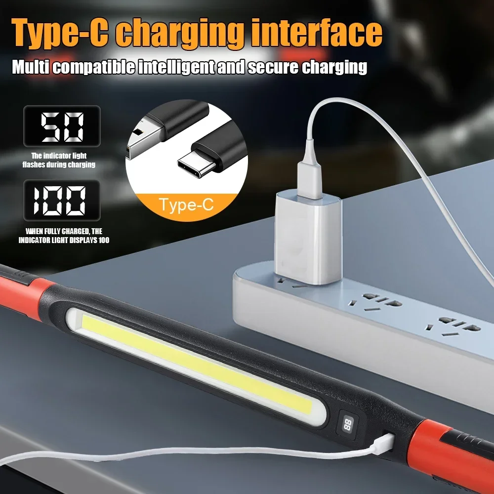 Magnetische LED-Arbeitsleuchte USB Wiederaufladbar 360° ° Schwenkbare – Bild 6