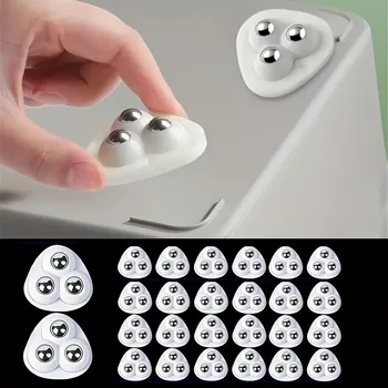 Robuste Mini-Rollräder mit 360 ° Drehbare Basis-Edelstahllager für Möbel, Schränke (20 Stück)