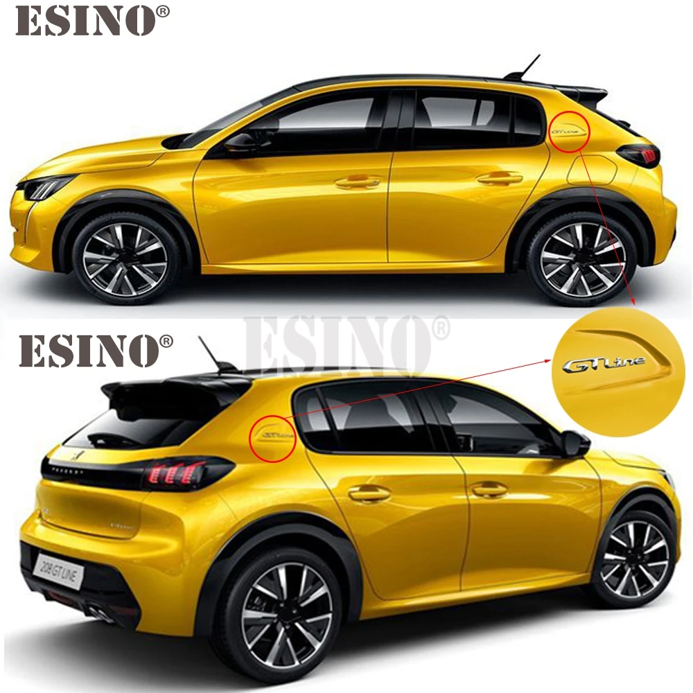 Auto GT Linie 3D Metall Chrom Zinklegierung Emblem Auto Abzeichen – Bild 6
