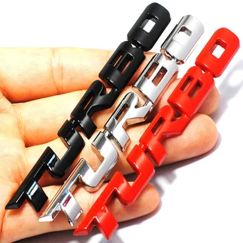 9,7*1,1 cm Auto Styling Auto Turbo Boost Laden Steigerung 3D Metall Chrom Zink-legierung 3D Emblem Abzeichen