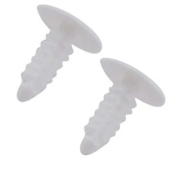 Praktische, langlebige Clips, Kunststoffteile, Nieten, weiß, 60 Stück, Zubehör