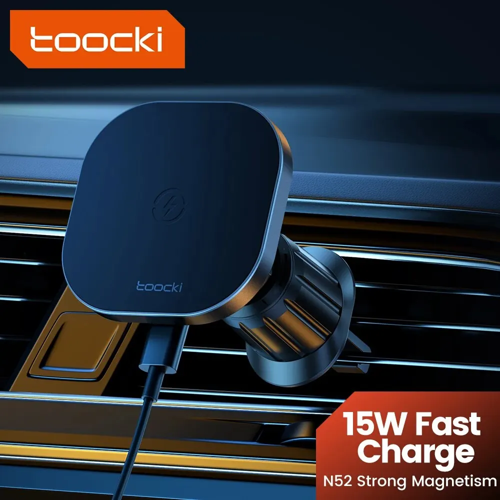 Magnetische kabellose Auto-Ladehalterung 15 W für Lüftungsgitter, iPhone