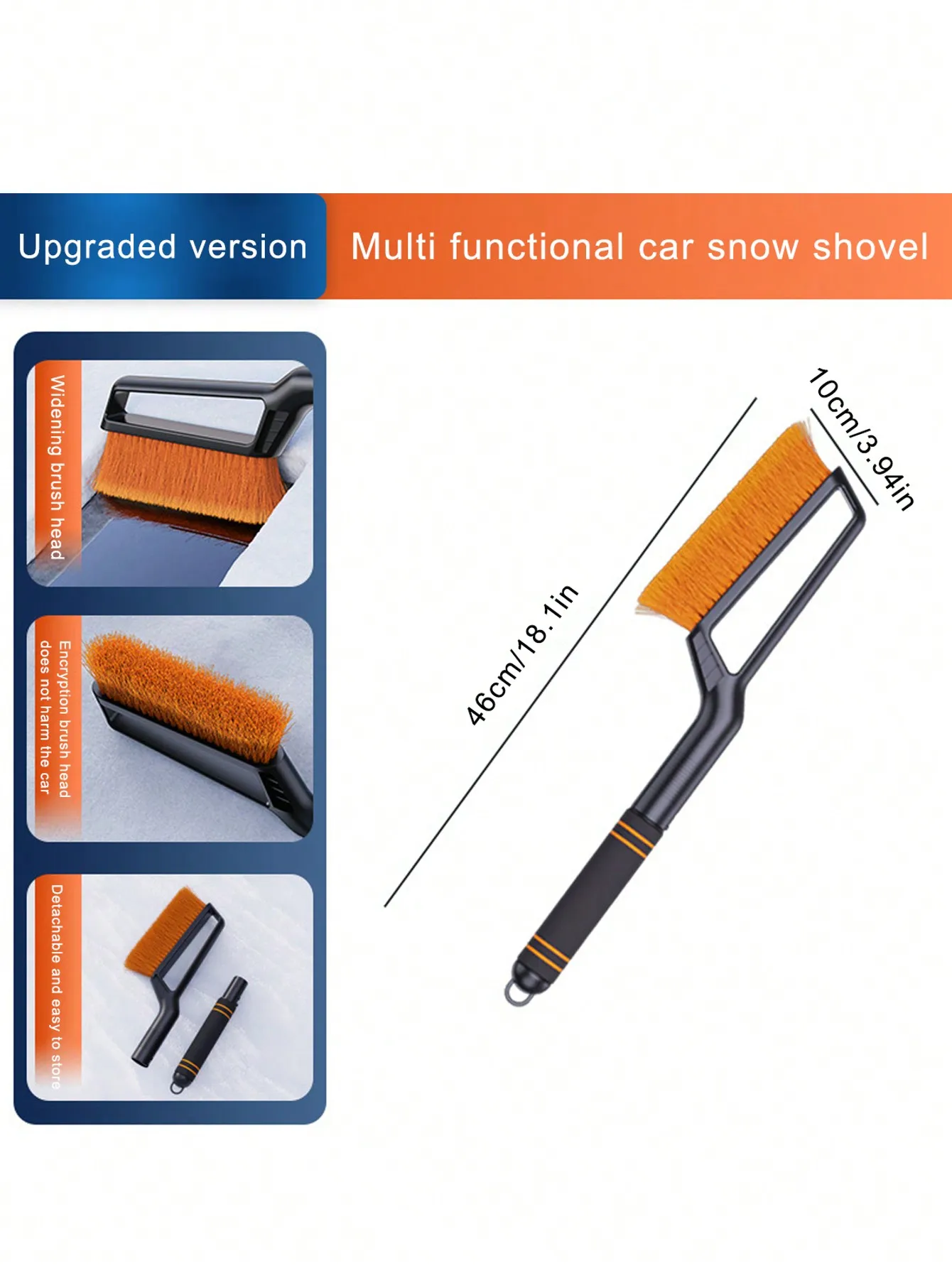 Multifunktionale Auto-Schneebürste, abnehmbare Auto-Schneebürste – Bild 6