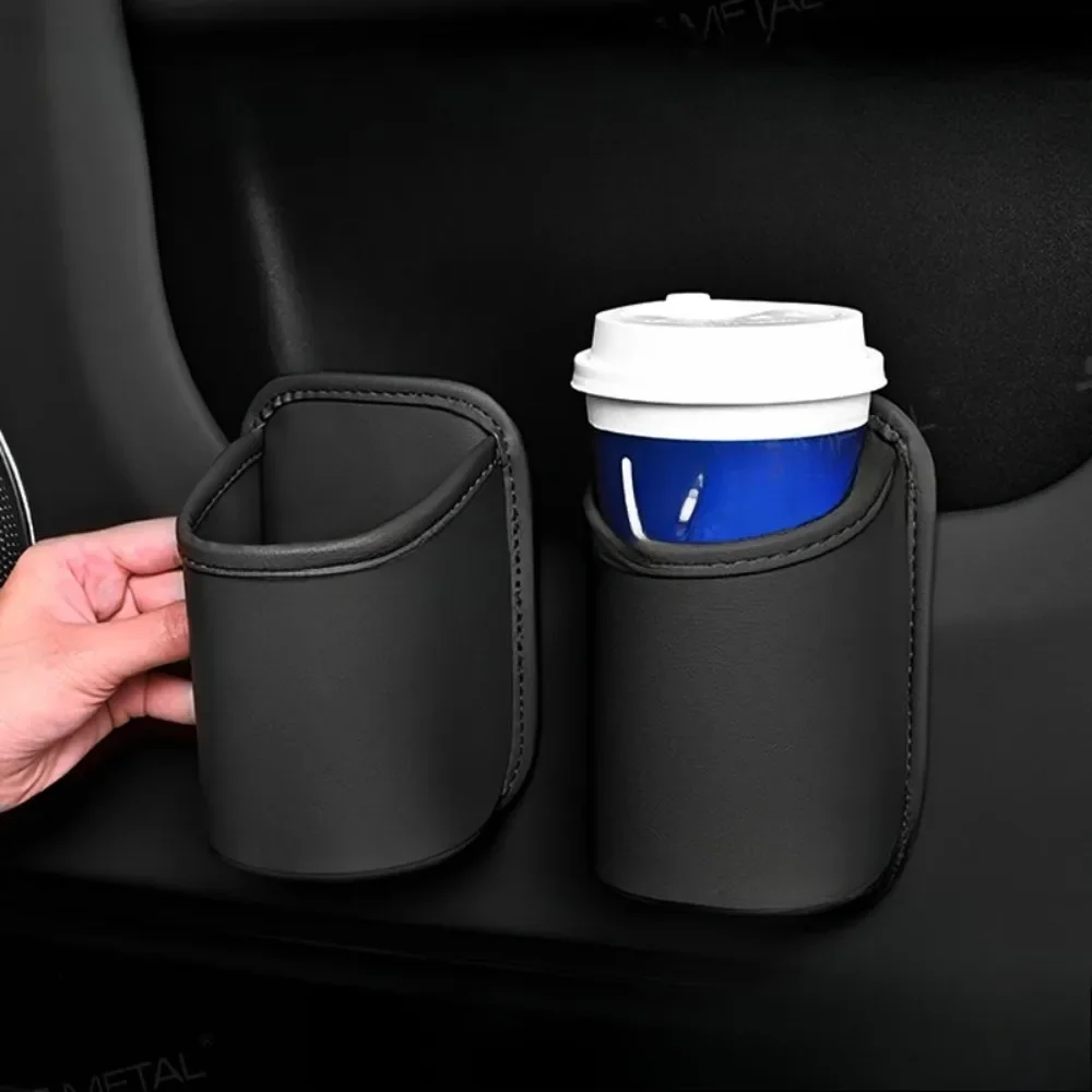 Getränkehalter für Autotür, Leder, für Automobil-Getränkehalter – Bild 2