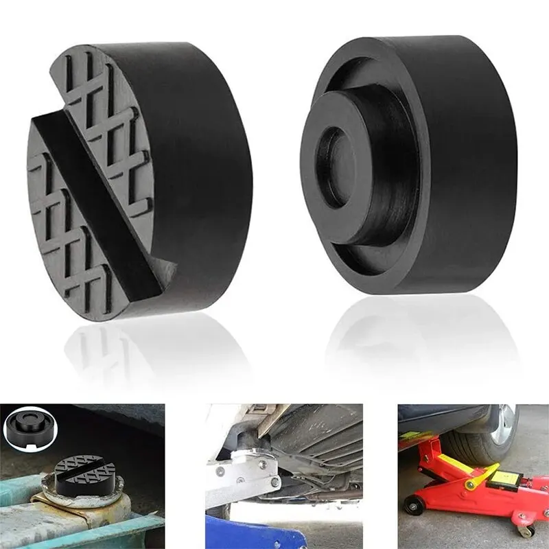Auto Lift Jack Unterstützung Ständer Gummi Pads Rad Dolly Schlitz – Bild 6