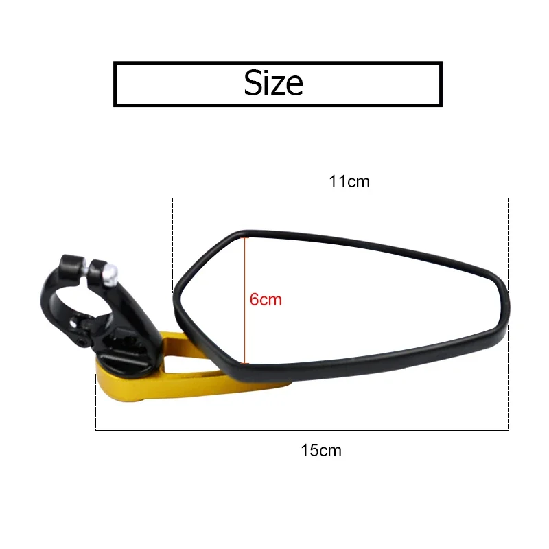 EAFC Universal Motorrad 22mm Bar End Side Rückspiegel 2 Stücke – Bild 5