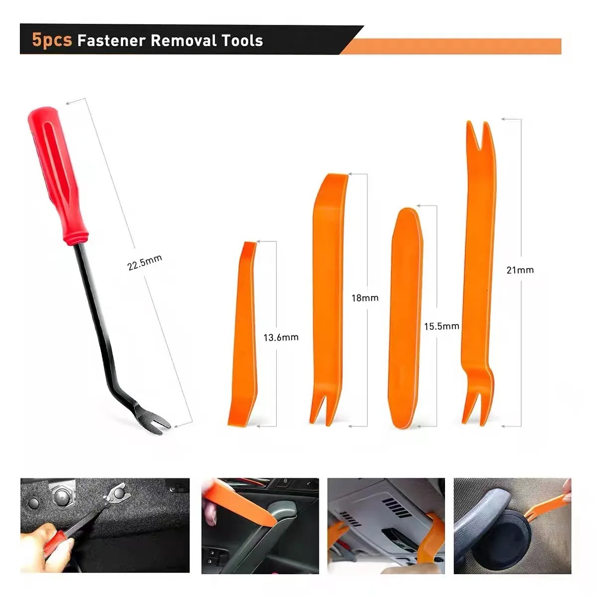 Auto Fastener Clip Kit Fender Niet Clips Auto Körper Push (100 Stück) – Bild 5
