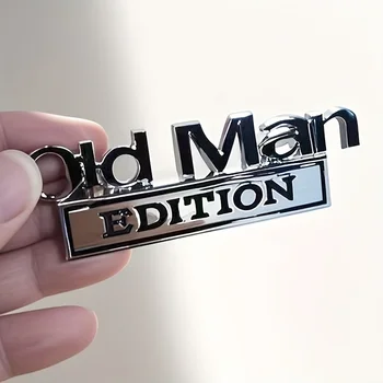 Old Man Edition 3D-Emblem-Aufkleber, Abzeichen, Kotflügel, lustige Aufkleber, Auto, LKW, Ersatz-Türdekoration