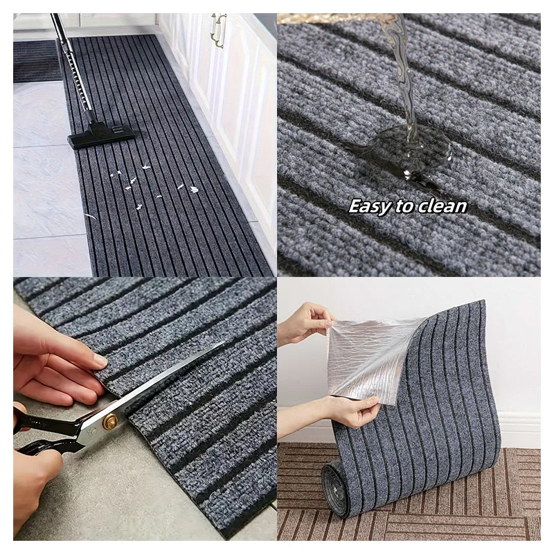 40 cm x 3 m DIY Einfarbig Gestreiften Küche Tür Matte Boden Matte Raum – Bild 5