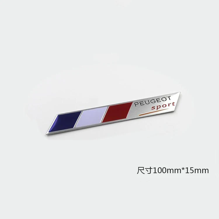 Auto-Styling-Aufkleber 3D Aluminium Heck-Emblem Abzeichen Karosserie-Dekor für Peugeot 408 4008 308 3008