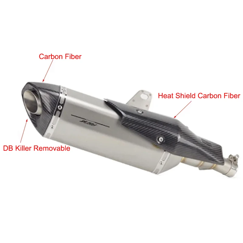 Slip-On Auspuff für HONDA X-ADV750 X-ADV 750 ADV 750 2018-2026 Motorrad Endrohr Auspuffanlage Modifiziertes