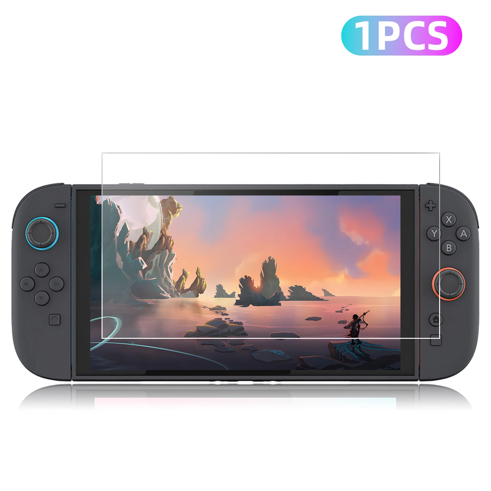 9H gehärtetes Glas für Nintendo Switch 2 Displayschutzfolie, HD Clear Anti-Scratch Protective Film Switch2