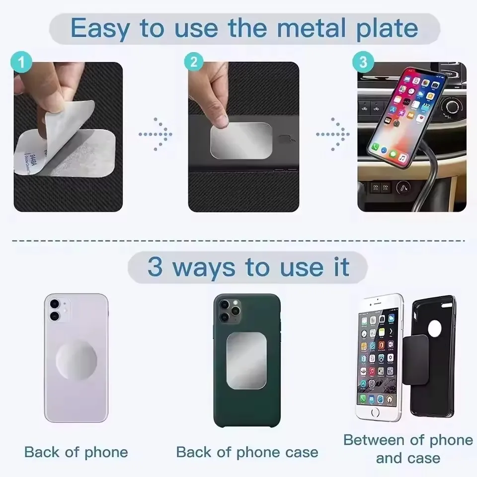 Magnetische Metall Platte Disk Auto Telefon Halter Aufkleber – Bild 6