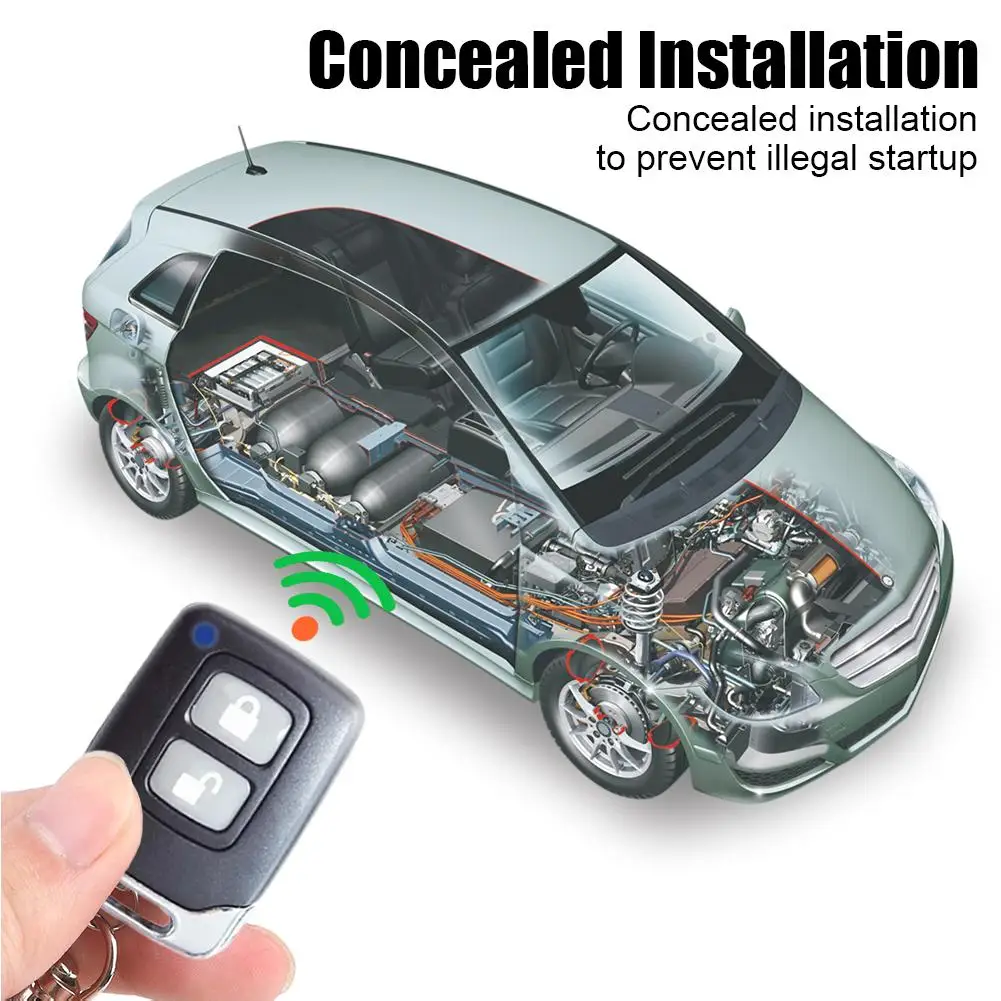 Universelles Auto-Zentralverriegelungs-Kit Schlüsselloses System – Bild 3