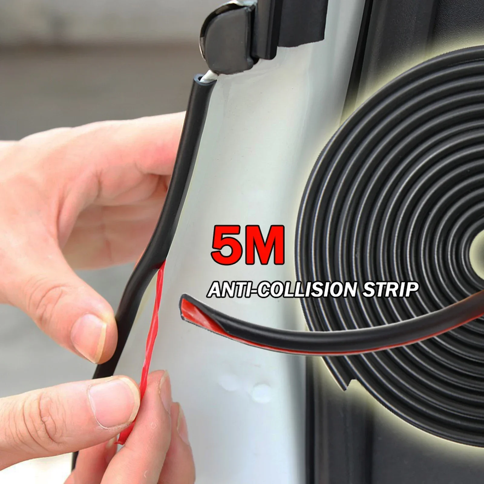 5 Meter Autotürschutz U-Form Universeller Autotürkantenschutz Gummi-Dichtungsstreifen