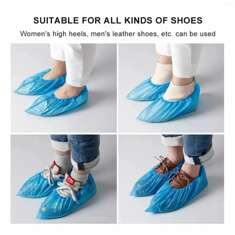 Einweg-Wasserdichte Schuhüberzieher aus Kunststoff (100 Stück) – Bild 5