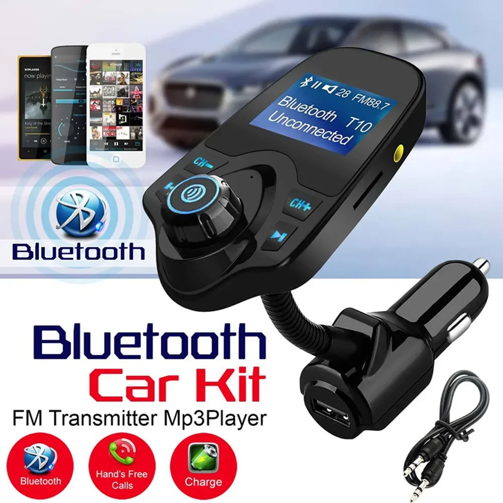 Freisprecheinrichtung für Auto, Bluetooth, FM-Transmitter, Carkit – Bild 4