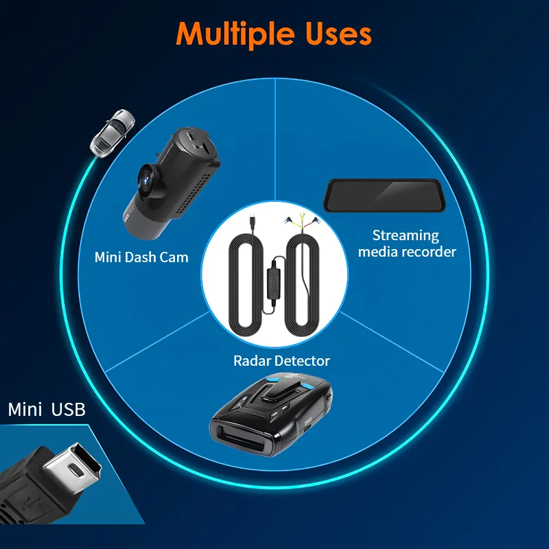 24H Parküberwachung Step-Down Line GPS Mini USB/Typ-C Adapter für alle – Bild 5