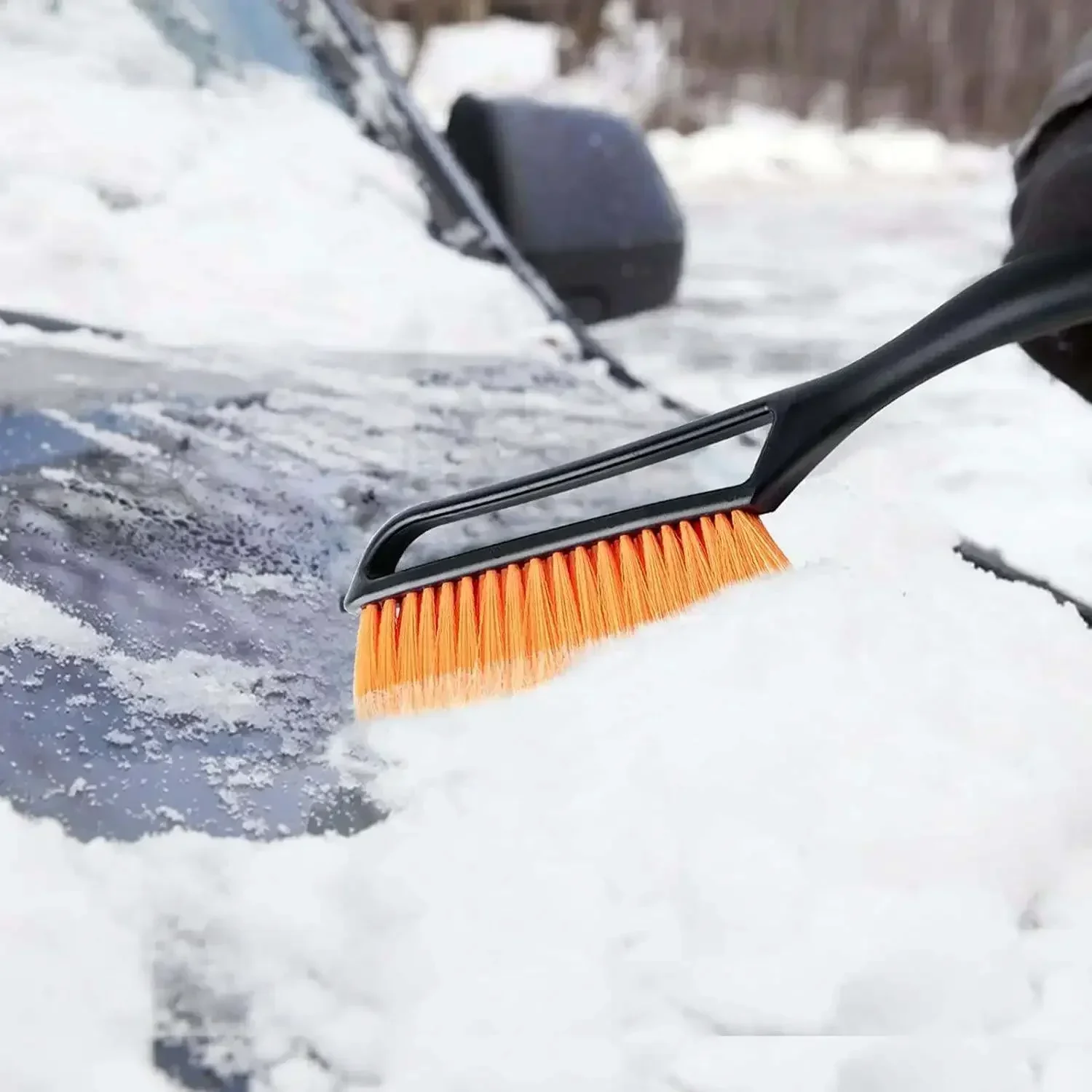 Schneebürste und Eiskratzer 2-in-1 mit abnehmbarem Schaufeldesign – Bild 3