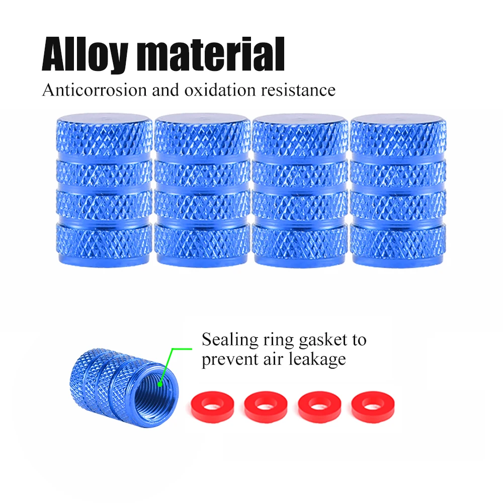 AQTQAQ Aluminiumlegierung Auto Rad Reifen Ventilkappen Reifen – Bild 3